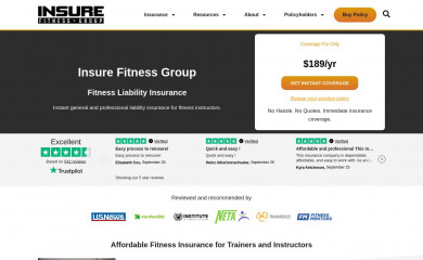 insurefitnessgroup.com screenshot