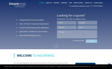insurewise.co.uk screenshot