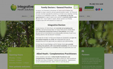 integrativehealthsolutions.com.au screenshot