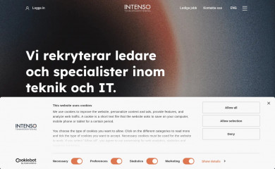 intenso.se screenshot