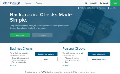 intercheck.com.au screenshot