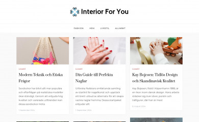 interiorforyou.se screenshot