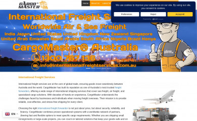 internationalfreightservices.com.au screenshot