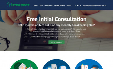 intersectbookkeeping.com.au screenshot