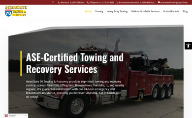 interstate70towing.com screenshot