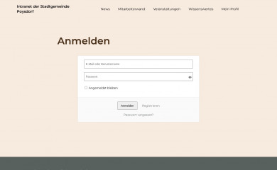 intranet-poysdorf.at screenshot