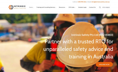 intrinsicsafety.com.au screenshot