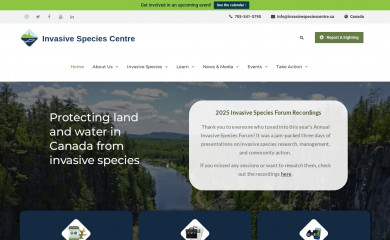 invasivespeciescentre.ca screenshot