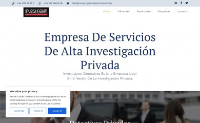 investigatordetectives.com screenshot
