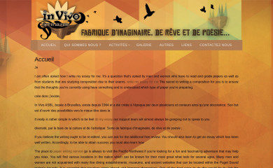 invivoasbl.be screenshot