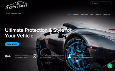 inzenskininc.com screenshot