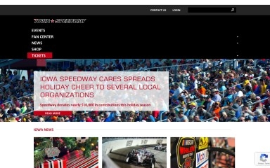 iowaspeedway.com screenshot