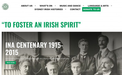 irishassociation.org.au screenshot