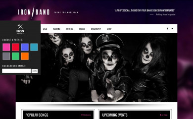 IronBand Child — Music Band & DJ Theme screenshot