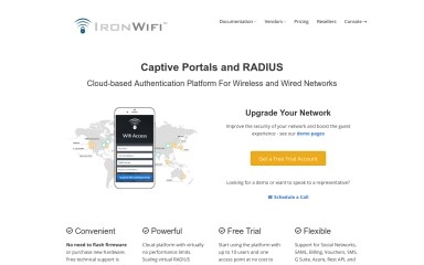 http://ironwifi.com screenshot