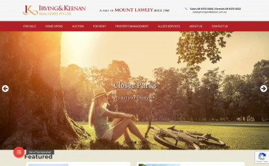 irvingandkeenan.com.au screenshot