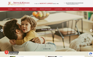 irvingandkeenan.com.au screenshot
