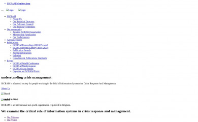 iscram.org screenshot