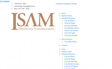 isamproyectos.com screenshot