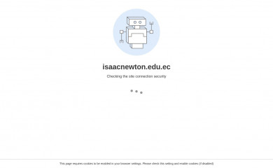 isaacnewton.edu.ec screenshot