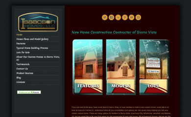 isaacsonhomes.com screenshot