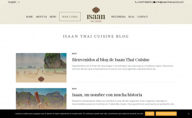 isaanthaicuisine.com screenshot