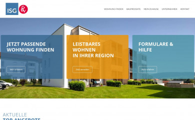 isg-wohnen.at screenshot