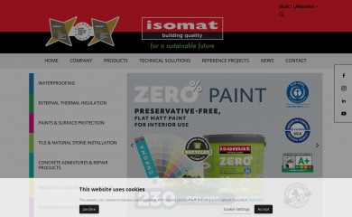 isomat.eu screenshot