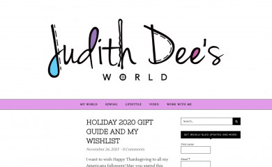 judithdeesworld.com screenshot
