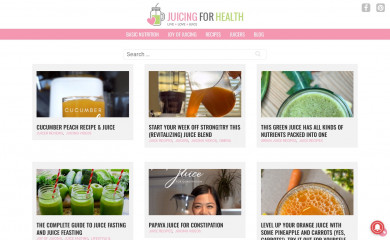 juicing-for-health.com screenshot