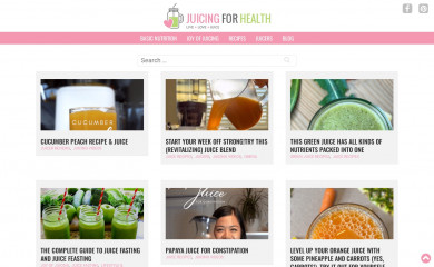 juicing-for-health.com screenshot
