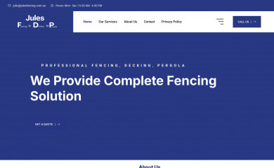 julesfencing.com.au screenshot