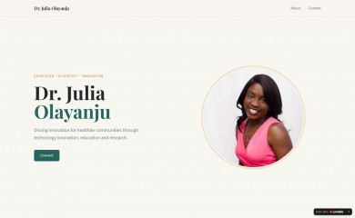 juliaolayanju.com screenshot