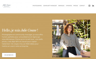 juliecousse.com screenshot