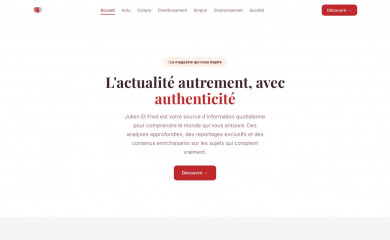 julien-et-fred.com screenshot