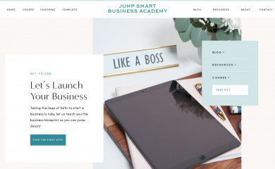 jumpsmartbusinessacademy.com screenshot
