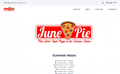 junelakepizza.com screenshot