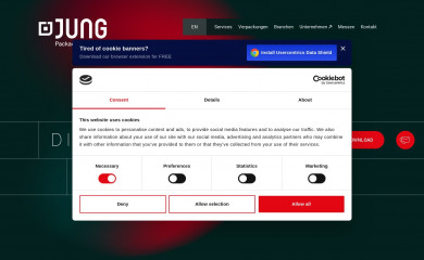 jung-copacking.de screenshot