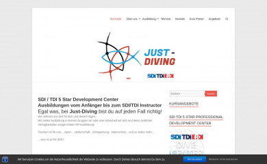 just-diving.com screenshot