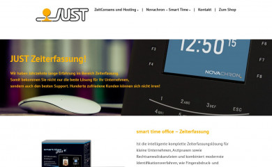 just-zeiterfassung.at screenshot