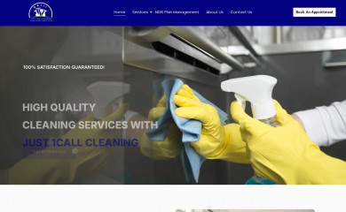 just1callcleaning.com.au screenshot