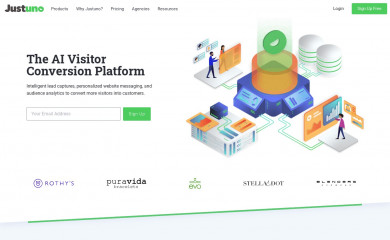 justuno.com screenshot