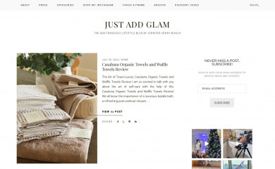 justaddglam.com screenshot