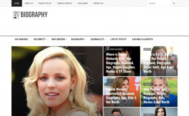 justbiography.com screenshot