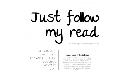 justfollowmyread.dk screenshot