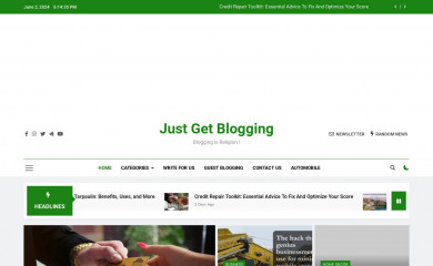 justgetblogging.com screenshot