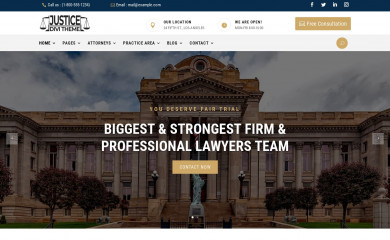 Divi Justice Theme screenshot