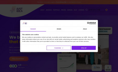 http://justidea.agency/ screenshot