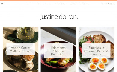 justinesnacks.com screenshot