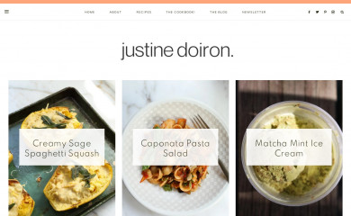 justinesnacks.com screenshot